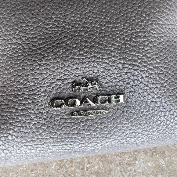 Coach Edie 28 Colorblock Leather Satchel Bag - Picture 6 of 13